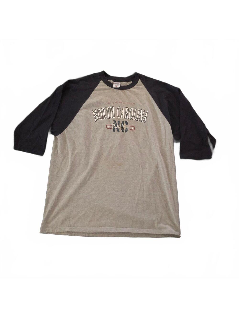 Anvil North Carolina NC Raglan T-Shirt 2X